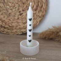 Herzen Kerzentattoo | PDF Vorlage | Kerzenfolie für Kerzen | Kerzensticker | Herzensmensch | Liebe | Geburtstag Bild 3