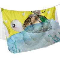 Fleecedecke für Kinder mit Namen personalisiert, Decke Maus & Schildkröte Bild 4
