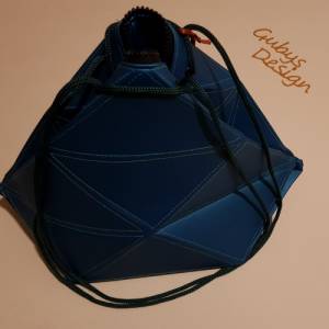 Handtasche im Tangram-Style, Handmade, Unikat aus Kunstleder Bild 7