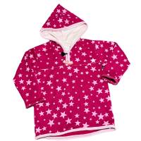 Hoodie Pulloverjacke mit Kapuze Größe 128 - B-Ware - Kapuzenpullover Unikat - Bild 1