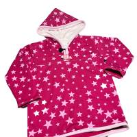 Hoodie Pulloverjacke mit Kapuze Größe 128 - B-Ware - Kapuzenpullover Unikat - Bild 5