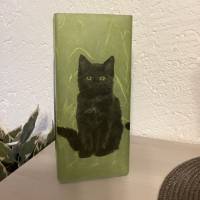 Glaslampe Katze Bild 1