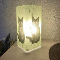 Glaslampe Katze Bild 3