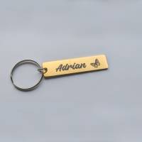 Schlüsselanhänger - Personalisiertes Geschenk mit Gravur - Accessoires zum Geburtstag, Jahrestag oder Ostern Bild 2