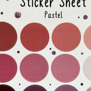 Pastel – Sticker | Kreise | Dots | Punkte | Rosé | Mint | Bulletjournal | Journal Sticker Bild 3