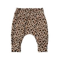 Babyhose Slim Pants "Leopardenmuster" Animalprint beige-schwarz - Geschenk Geburt Taufe - ab Frühchen Gr. 38-40 Bild 1