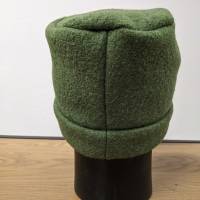 Mütze Kappe aus Wollwalk Grün Bild 4