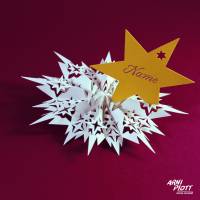 Plotterdatei Papierstern, Weihnachtsdeko plotten für Weihnachtsbaumschmuck, Weihnachtsgeschenk, Plottervorlage SVG Bild 6
