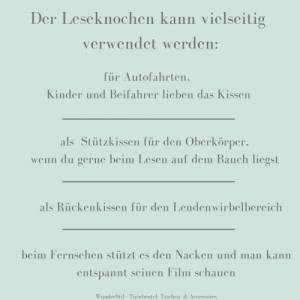 Leseknochen Nackenkissen Leo Tierprint Leoprint braun Wildlederimitat Deko Kissen Geschenk Sofakissen Entspannen Büchers Bild 9