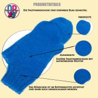 warme Handschuhe, selbst gestrickte Handschuhe, Größe -M (8), Accessoire, Angora Bild 2