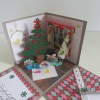 Explosionsbox Weihnachten, Gutschein, Geldgeschenk, Einladung, Niklolaus Bild 2
