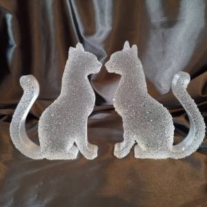 3D Figur Katzen als Set oder Einzelstück aus Resin Epoxidharz - individuell gestaltbar Bild 1
