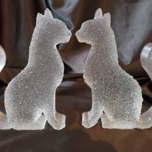 3D Figur Katzen als Set oder Einzelstück aus Resin Epoxidharz - individuell gestaltbar Bild 2