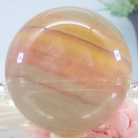 GROSSE CANDY FLUORIT Edelsteinkugel 68 mm ~hohe Qualität ~Regenbogen ~Durchsichtig ~Wassermelonen Fluorit ~Mineralien Bild 10