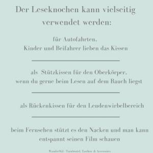Leseknochen Nackenkissen Leo Tierprint Leoprint grün Samt schwarz Deko Kissen Geschenk Sofakissen Entspannen Bücherstütz Bild 9