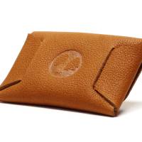 Karten Etui Geldbörse Echtes Leder Cards and Cash Buffalo Caramel by Vickys World - Card Wallet Bag Bild 5