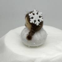 Schneemädchen Mini - Blumenkind - Jahreszeitentisch - Winter - Frühling Bild 4