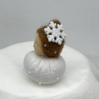Schneemädchen Mini - Blumenkind - Jahreszeitentisch - Winter - Frühling Bild 6