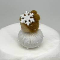 Schneemädchen Mini - Blumenkind - Jahreszeitentisch - Winter - Frühling Bild 8