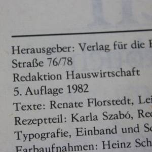 Vintage Kochbuch | Kochen - 1680 Rezepte für Sie |Verlag für die Frau | DDR 1985 | Deutsch Bild 3