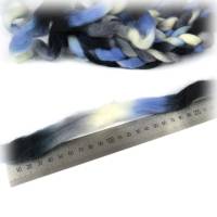 BLUE JEANS – Space-Kammzug / bedruckter Kammzug, 100g Bild 3