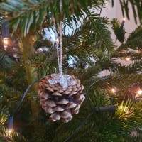 Natürliche Weihnachtsdeko - Zapfen als Weihnachtsbaumschmuck - Winter Dekoration zum hängen Bild 1