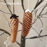 Natürliche Weihnachtsdeko - Zapfen als Weihnachtsbaumschmuck - Winter Dekoration zum hängen Bild 8
