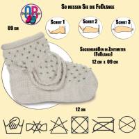 Söckchen, Socken, stricken, handgemacht, Geschenk ,Wolle, Perle,12 cm. Bild 2
