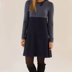 Kleid AVA Zimt Blau individualisierbar größenangepasst Bild 9