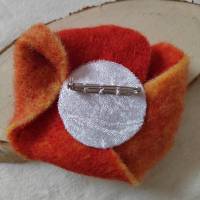 Brosche Filzblume Rosa Button Anstecker Pin Blume Filz Geschenk Bild 4