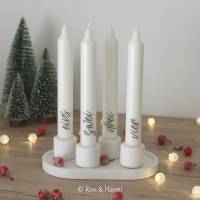 Advent Kerzentattoo | PDF Vorlage | Kerzenfolie für Kerzen | Kerzensticker | Weihnachtsgeschenk | Tannenbaum | Nikolaus Bild 2