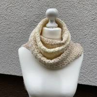kuschelig warmer und richtig schön langer Schal in braun-beige Bild 4