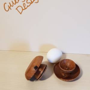 Eierbecher aus Holz - gedrechselt, Handmade Bild 3