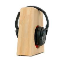 Der Perfekte Ständer für Deinen Kopfhörer: Der PHONEBLOCK aus Massivholz und Ohrpolsterschutz. Bild 1
