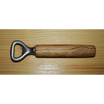 Flaschenöffner mit einzigartigem Buchholzgriff & matter Metallklinge – Geschenkidee