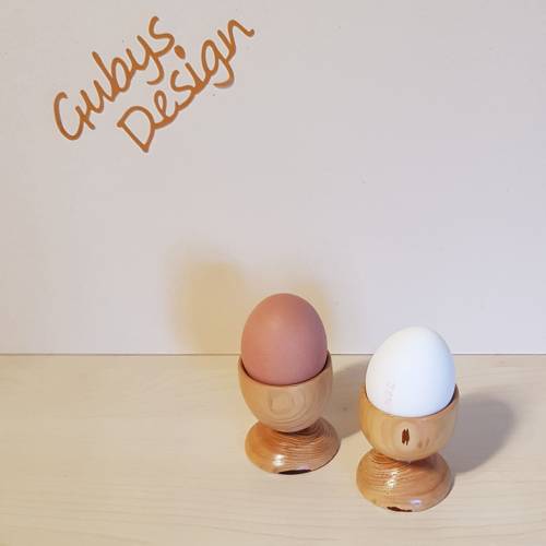 Eierbecher aus Holz - gedrechselt - Handmade
