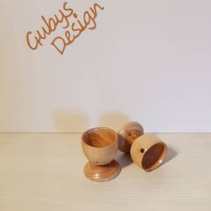 Eierbecher aus Holz - gedrechselt - Handmade Bild 2