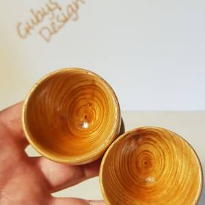 Eierbecher aus Holz - gedrechselt - Handmade Bild 5
