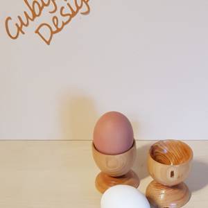 Eierbecher aus Holz - gedrechselt - Handmade Bild 6