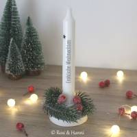 Weihnachten 1 Kerzentattoo | PDF Vorlage | Kerzenfolie für Kerzen | Kerzensticker | Weihnachtsgeschenk | Tannenbaum Bild 4