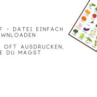 Obst und Gemüse Lernposter Set | Deutsch Montessori Poster | Kinderzimmer Wanddeko | digitale Datei Bild 3