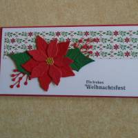 Gutschein Weihnachtsverpackung Geldgeschenk  Weihnachten Konzertkarte Rot Verpackung Weihnachtsstern Bild 1