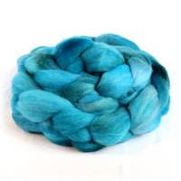 THE BLUE – handgefärbter Kammzug, Merinowolle, 100g Bild 2