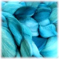 THE BLUE – handgefärbter Kammzug, Merinowolle, 100g Bild 3