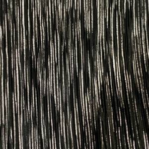 Kunstleder Stripes, schwarz-silber, metallisiert, Used-Look Bild 2