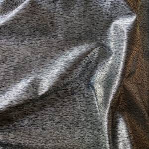 Kunstleder Stripes, schwarz-silber, metallisiert, Used-Look Bild 5