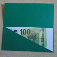 Gutschein Weihnachtsverpackung Geldgeschenk  Weihnachten Konzertkarte Grün  Verpackung Stern Schneeflocke Bild 3