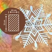 Suncatcher Sticker Schneeflocke - Winter Sonnenfänger selbstklebend -Regenbogen Fenstersticker - opaler Fensteraufkleber Bild 2