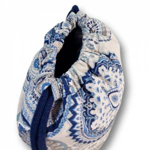 Turnbeutel Rucksack Mandala Muster blau Kunstleder blau in 2 Größen Sportbeutel Geschenkidee Yogatasche Festivalbag Bild 3