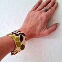 Breites Armband aus Miyuki Rocailles Größe M 18 cm Bild 5